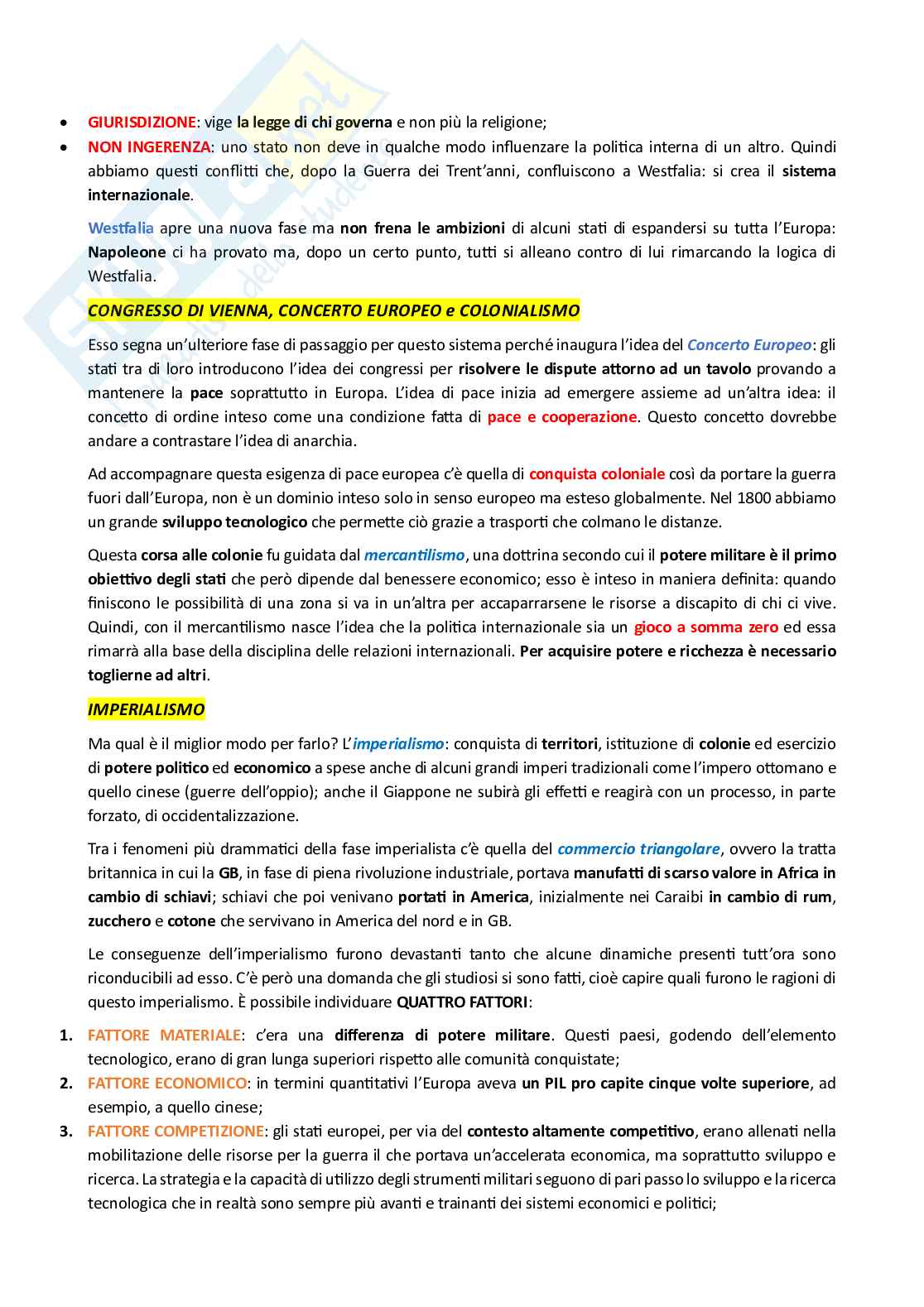 Appunti di Relazioni Internazionali Pag. 11