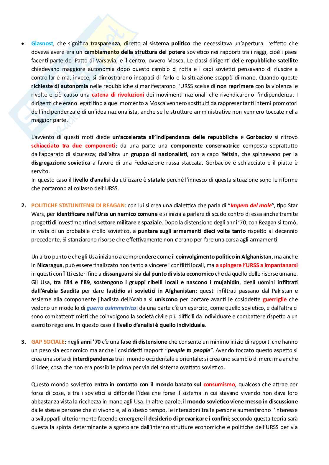 Appunti di Relazioni Internazionali Pag. 16