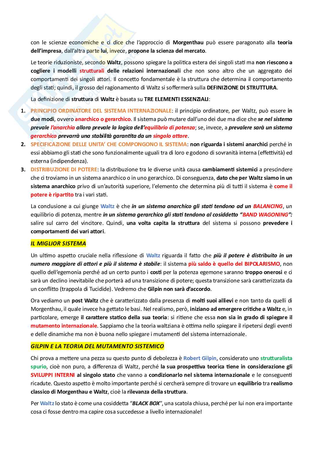 Appunti di Relazioni Internazionali Pag. 26