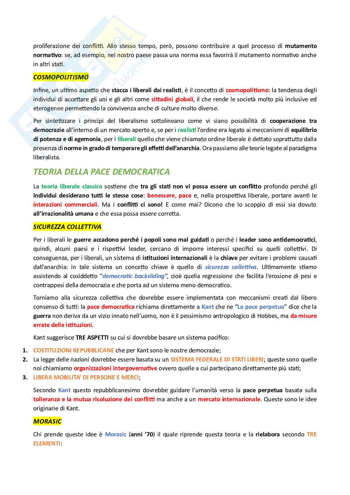 Appunti di Relazioni Internazionali Pag. 36
