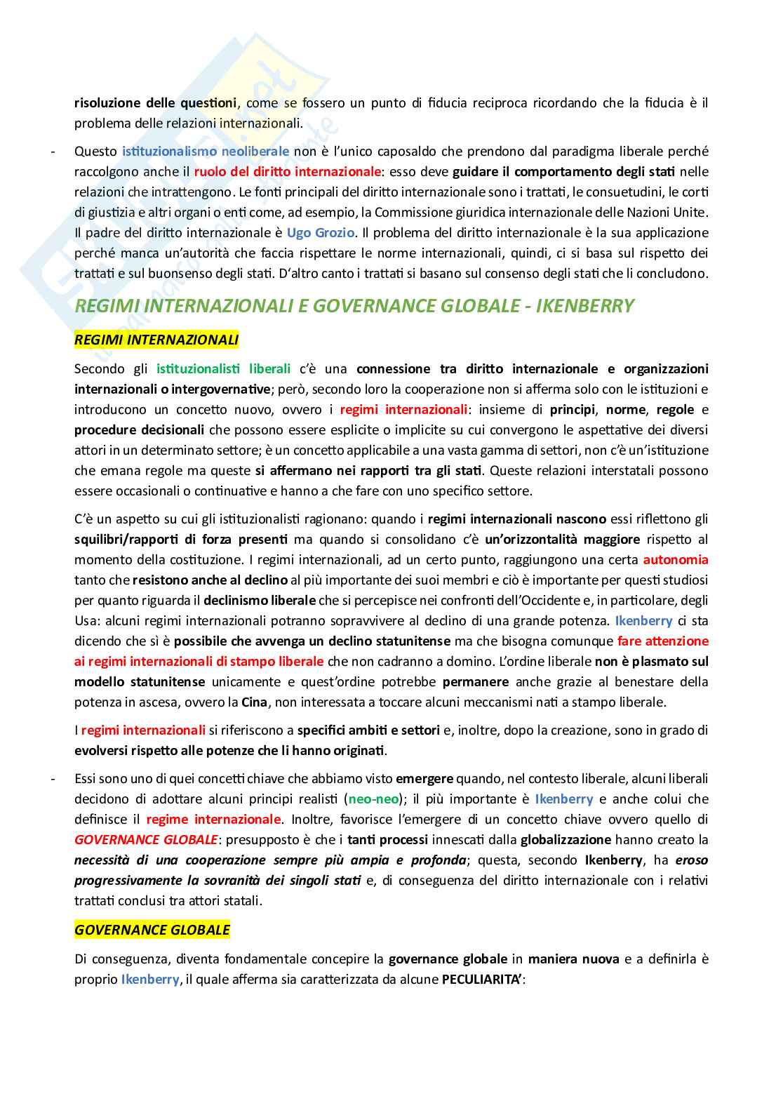 Appunti di Relazioni Internazionali Pag. 41
