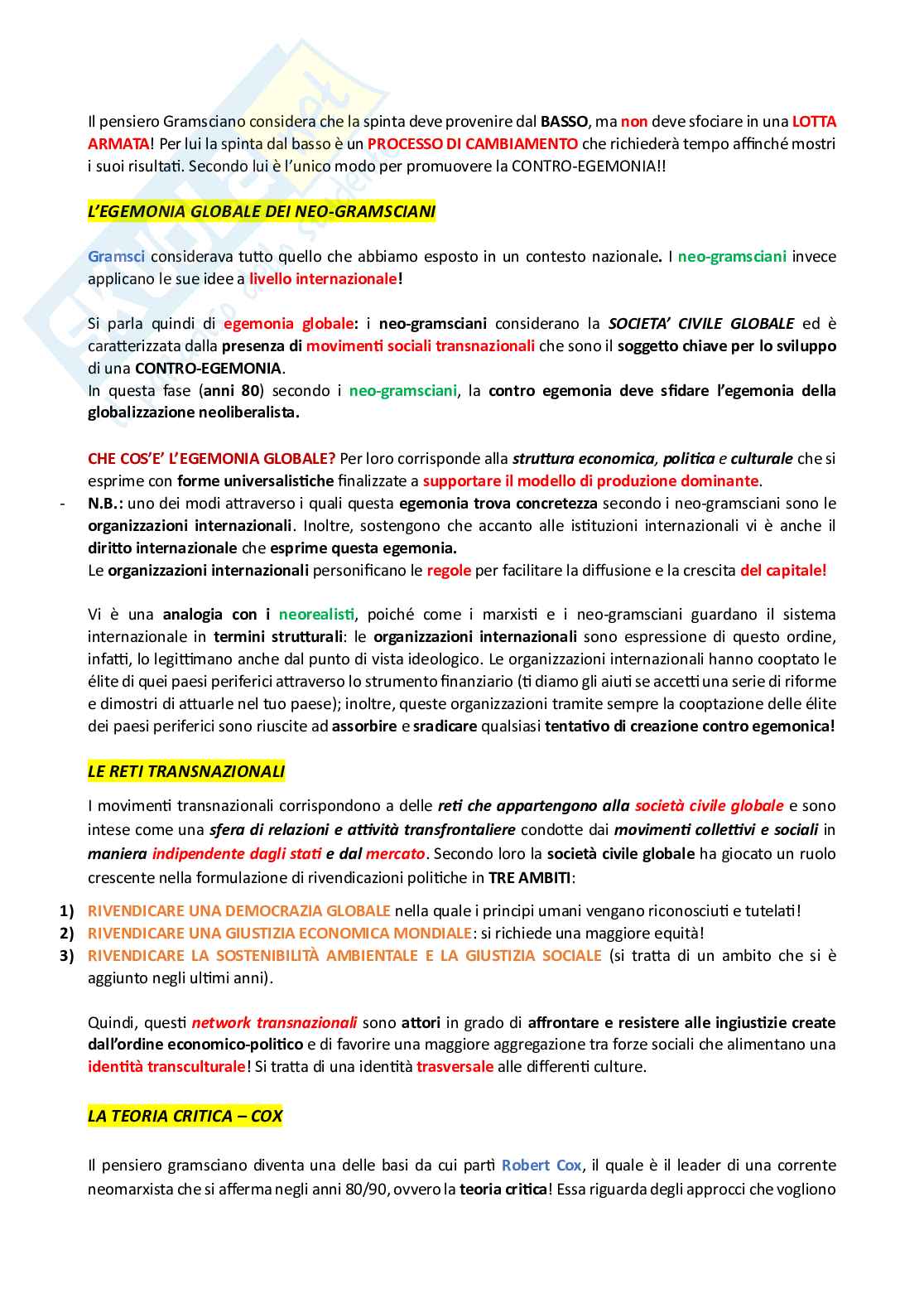 Appunti di Relazioni Internazionali Pag. 51