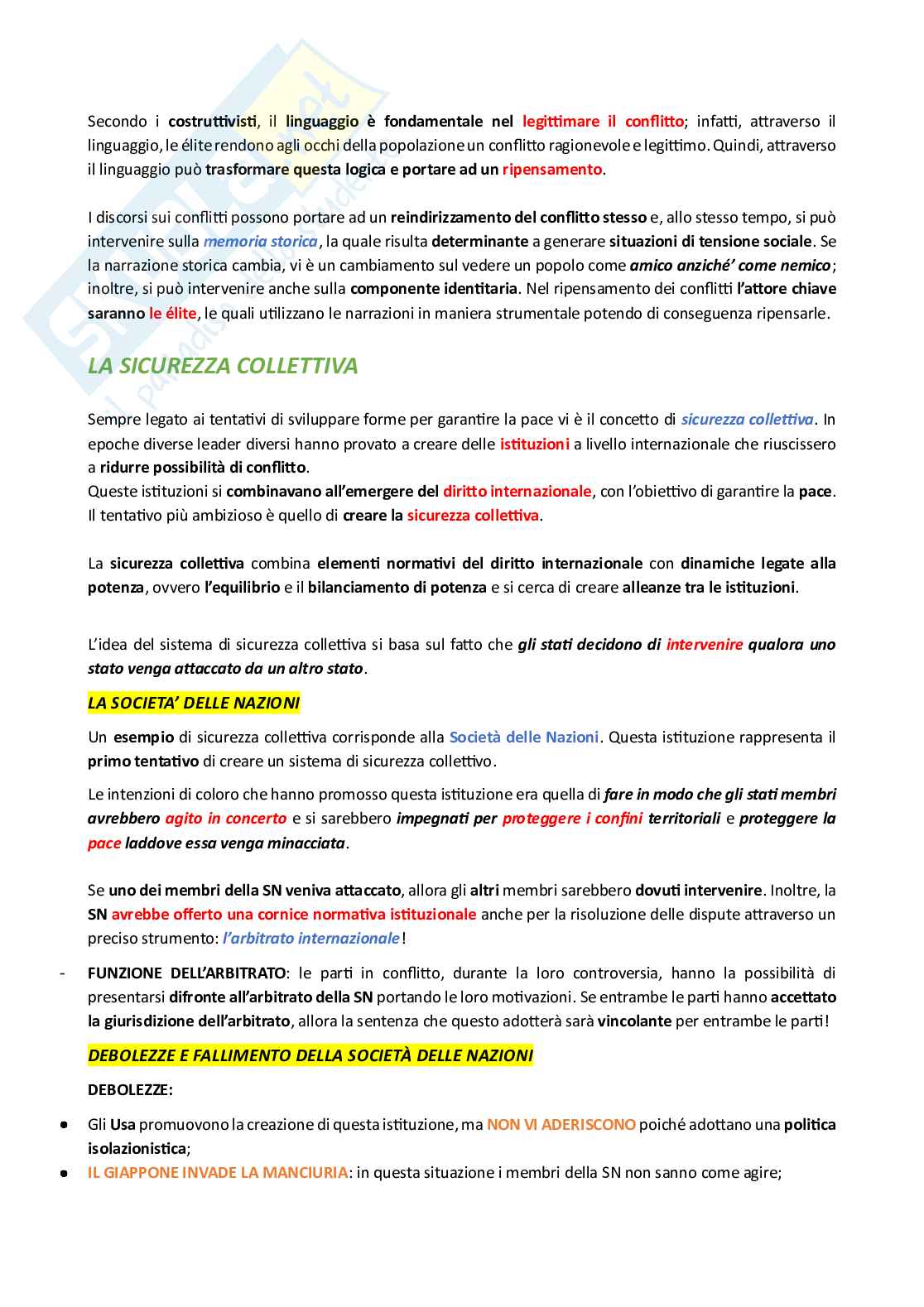 Appunti di Relazioni Internazionali Pag. 86