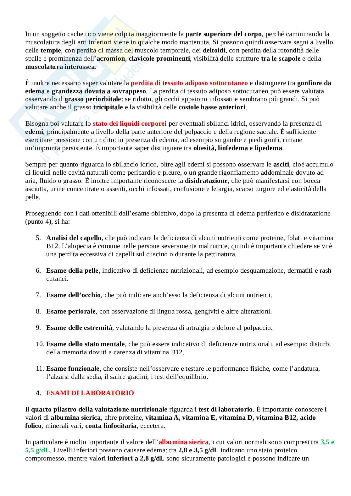 Appunti Valutazione dello stato di nutrizione Pag. 21
