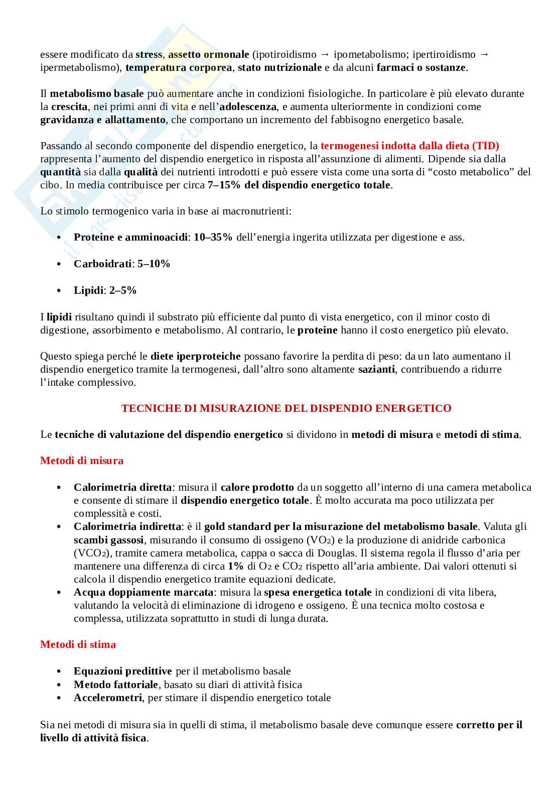 Appunti Valutazione dello stato di nutrizione Pag. 26