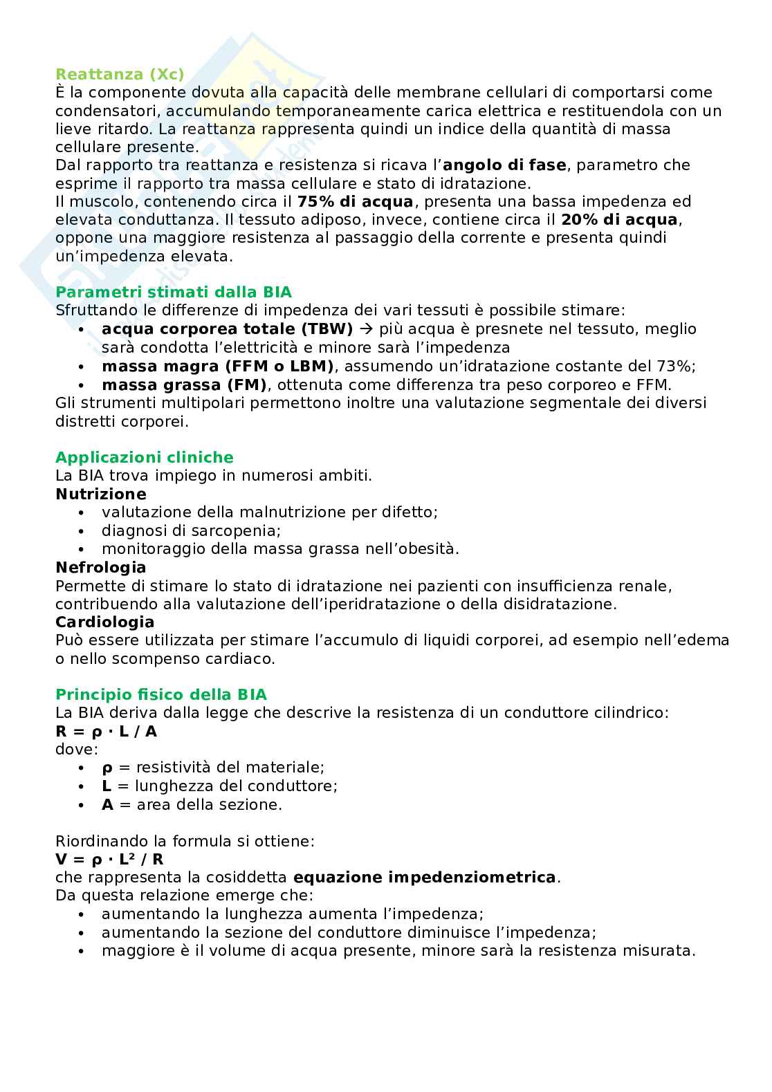 Appunti Valutazione dello stato di nutrizione Pag. 51