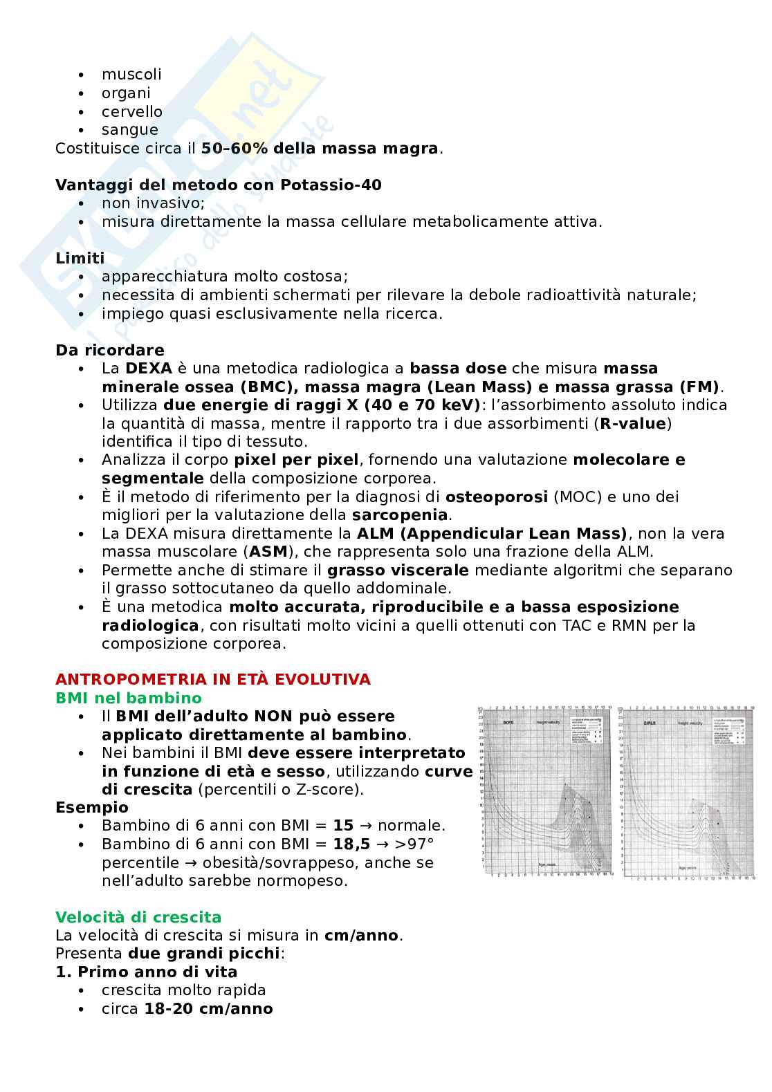 Appunti Valutazione dello stato di nutrizione Pag. 61