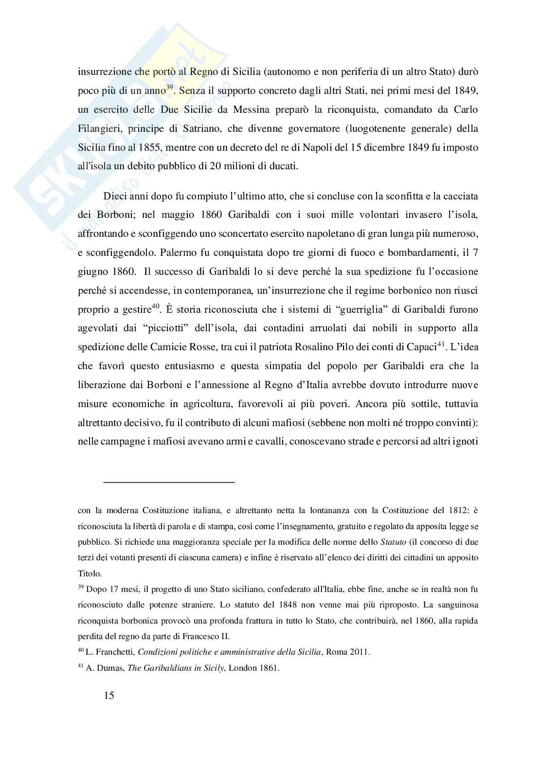 Lotta dello Stato alla criminalità organizzata: dal brigantaggio alla mafia, tra Unità d'Italia e il periodo della costituente Pag. 16