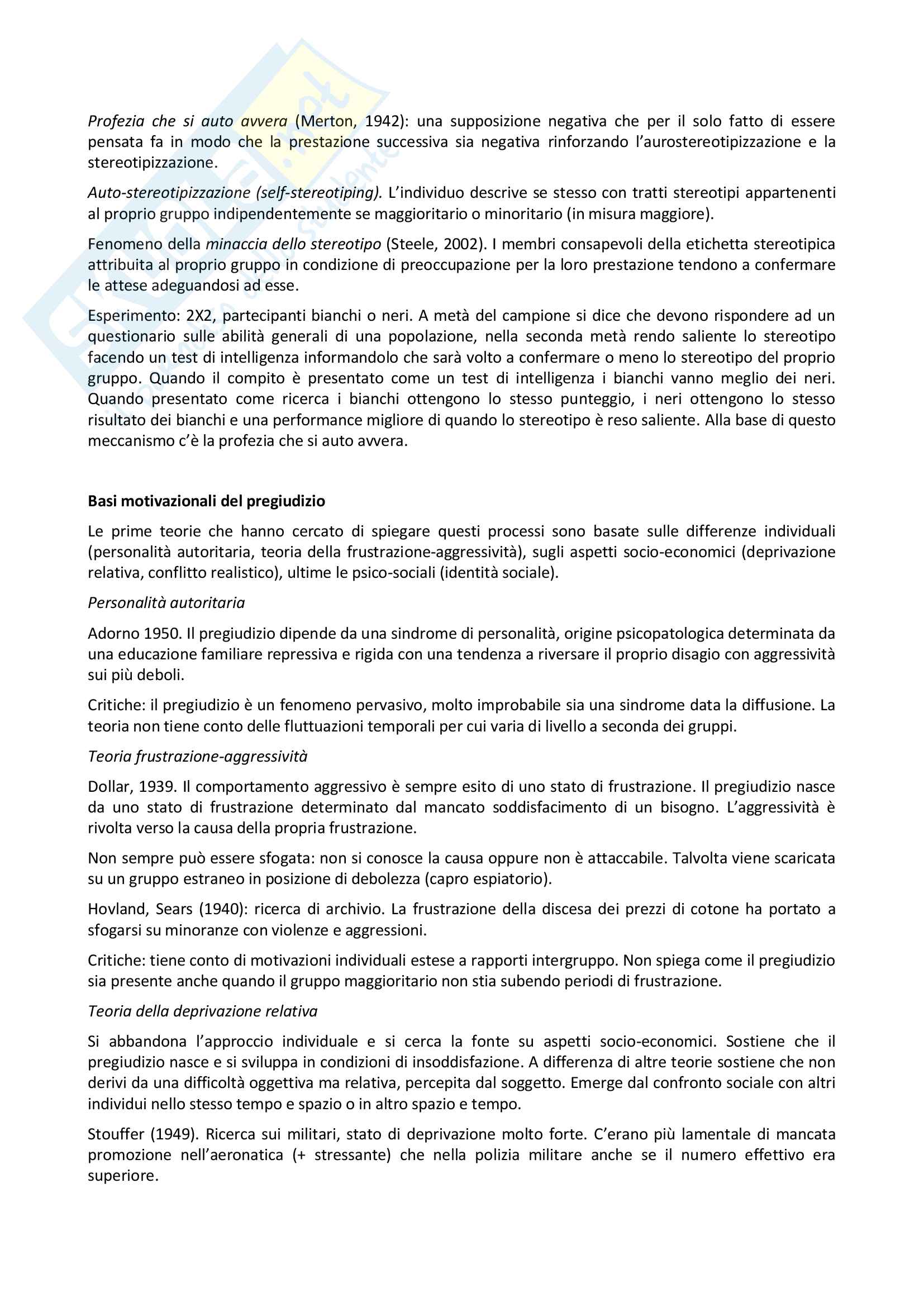 Appunto Psicologia Sociale dei Gruppi, prof. Brambilla Pag. 11