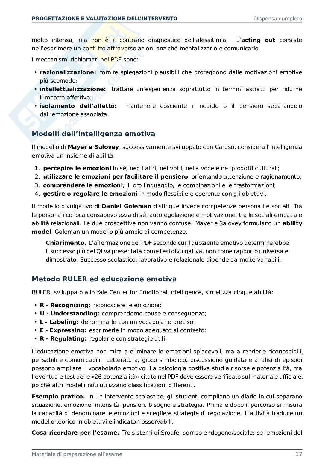 Progettazione e valutazione dell'intervento - materiale completo per affrontare l'esame Pag. 6