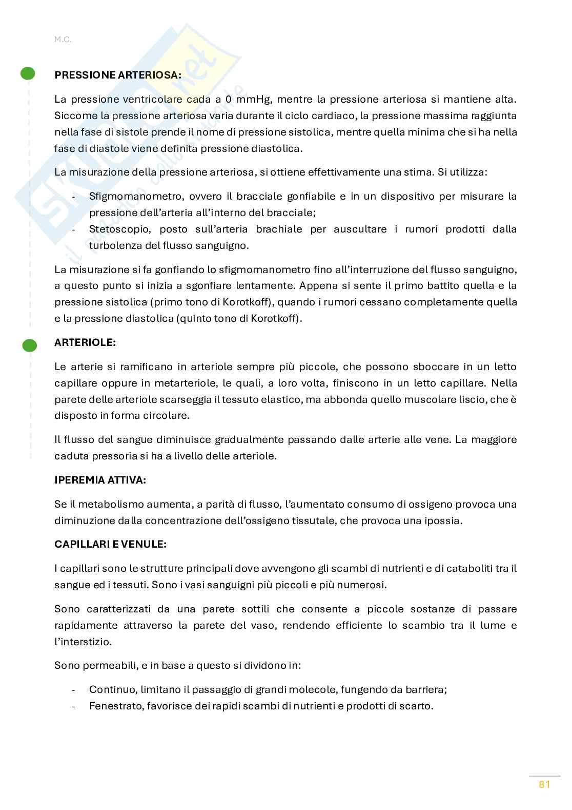 Fisiologia umana Pag. 81