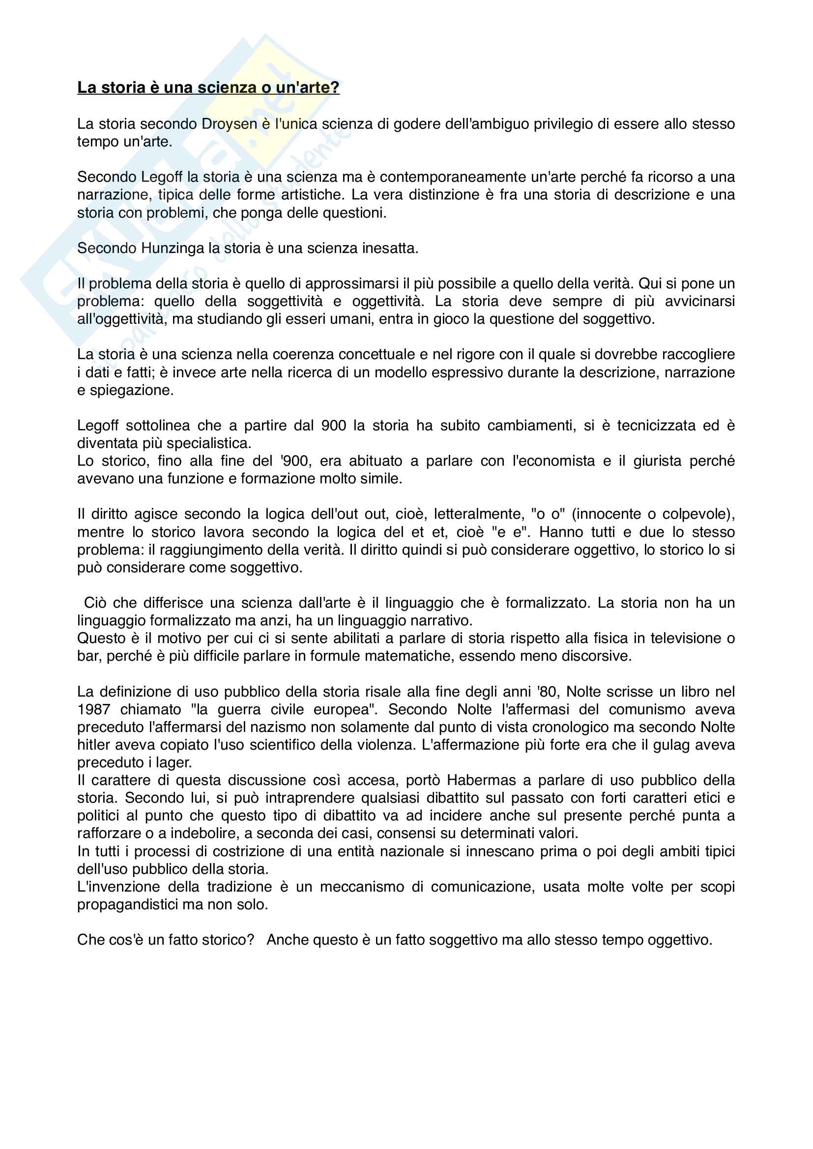 Appunti Storia Contemporanea Pag. 1