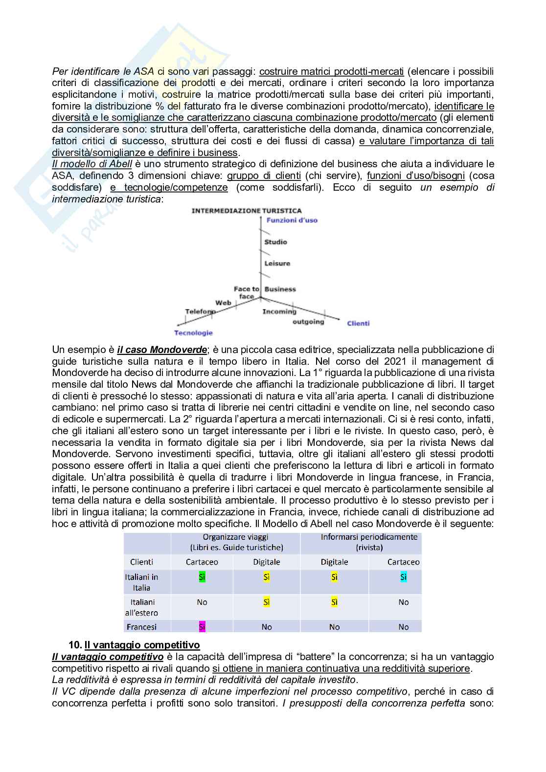 Riassunto esame Strategia e politica aziendale, Prof. Sicilia Mariafrancesca, libro consigliato Fondamenti di strategia, Johnson Pag. 11