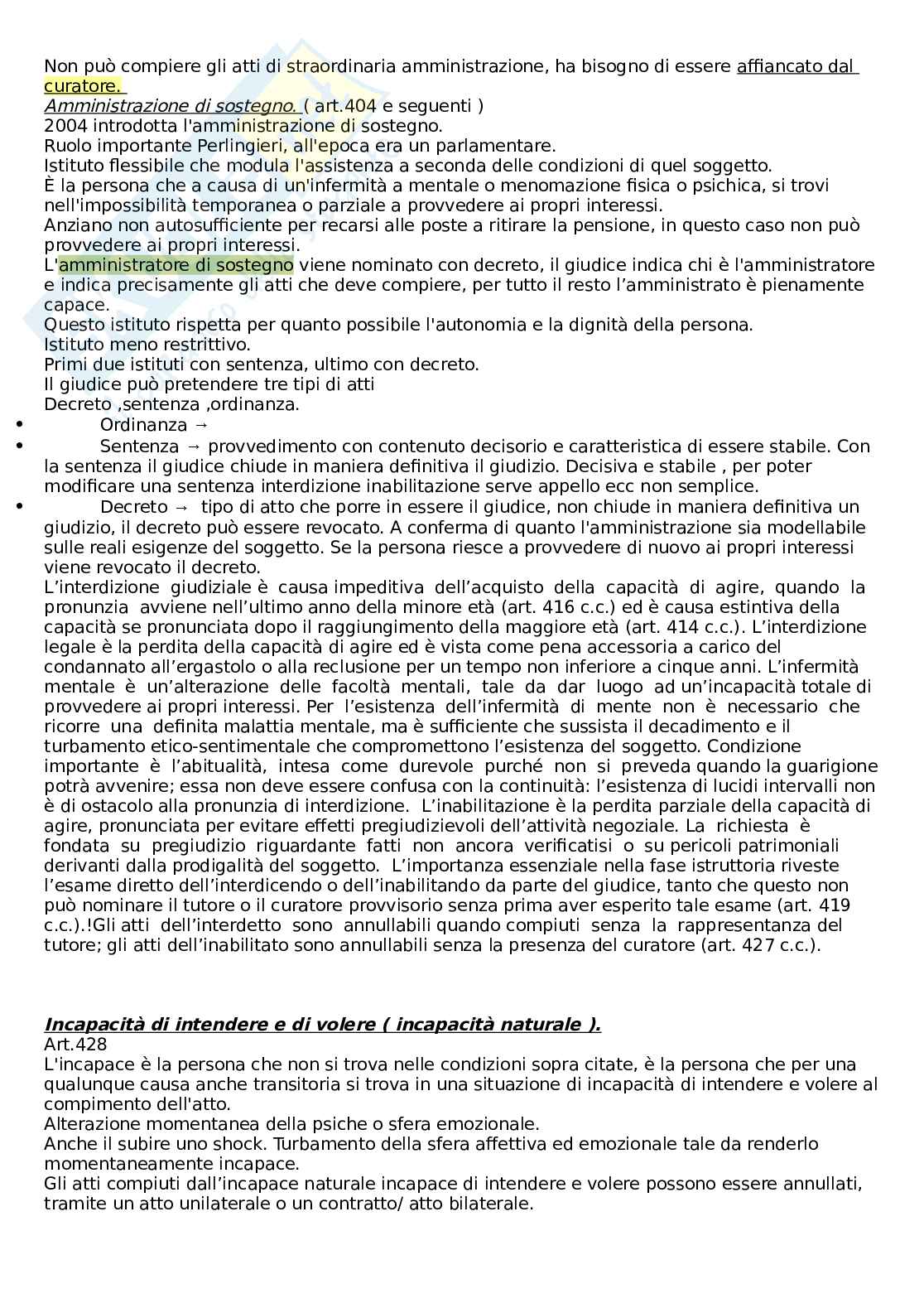 Riassunto esame Diritto privato, Prof. Boiti Cristina, libro consigliato Manuale di diritto civile, Perlingieri Pag. 21