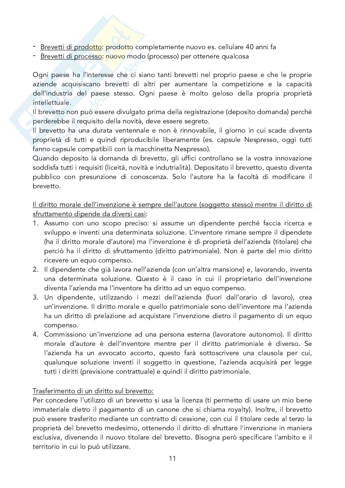 Appunti Diritto dell'innovazione d'impresa Pag. 11