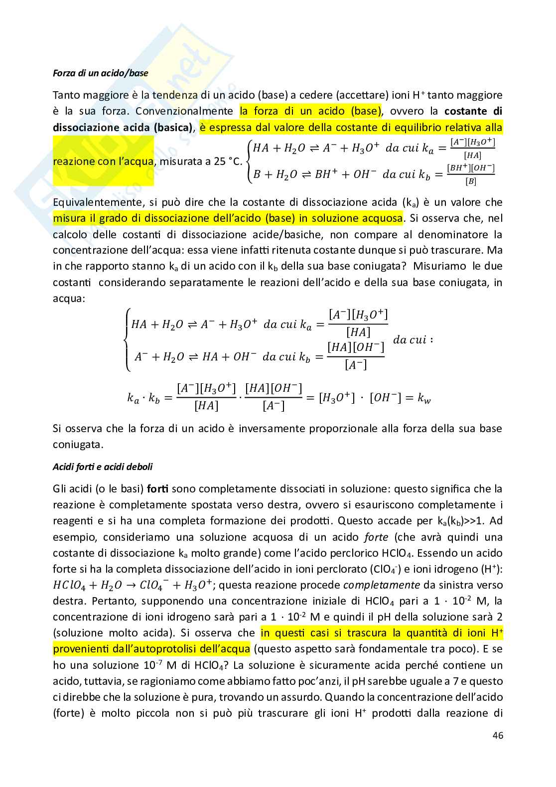 Appunti di Chimica generale Pag. 46