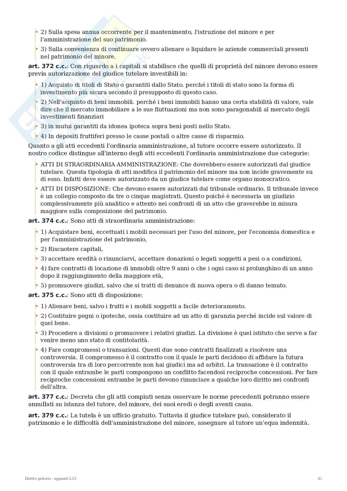 Diritto privato - Appunti completi per Economia e Finanza Pag. 41
