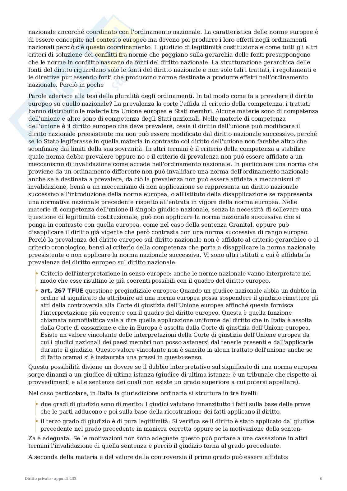 Diritto privato - Appunti completi per Economia e Finanza Pag. 6