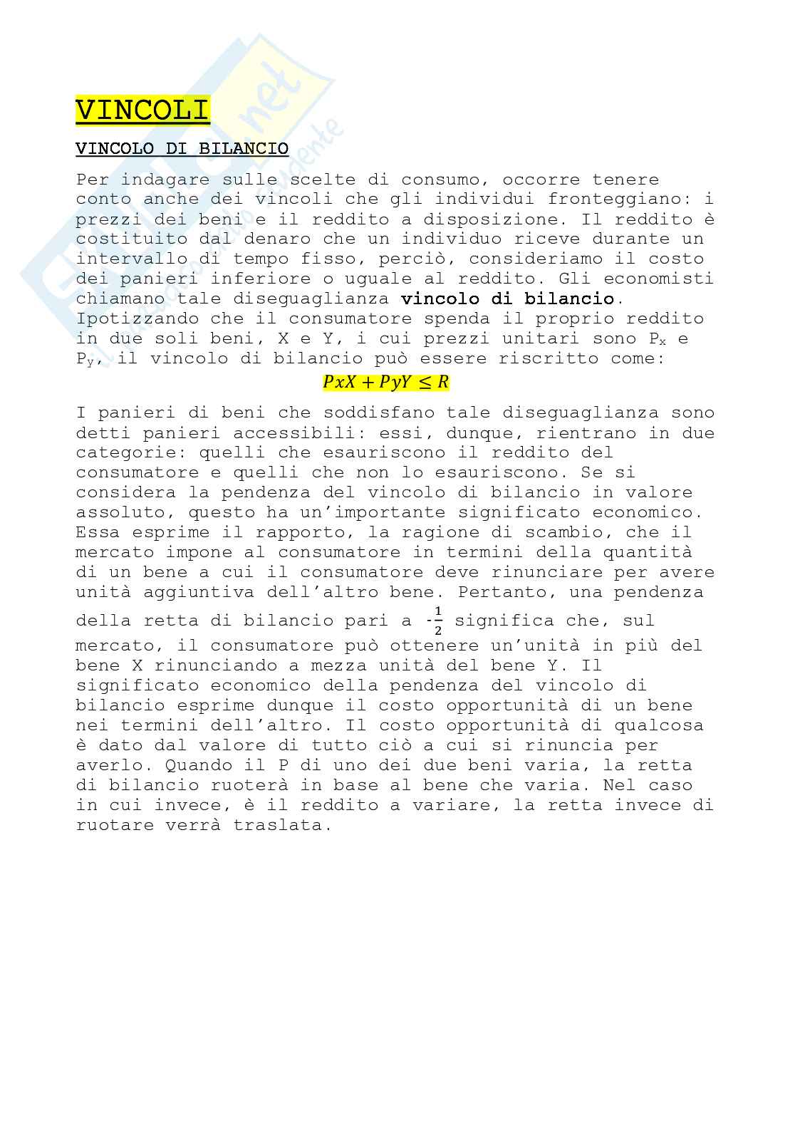 Microeconomia - Appunti   Pag. 11