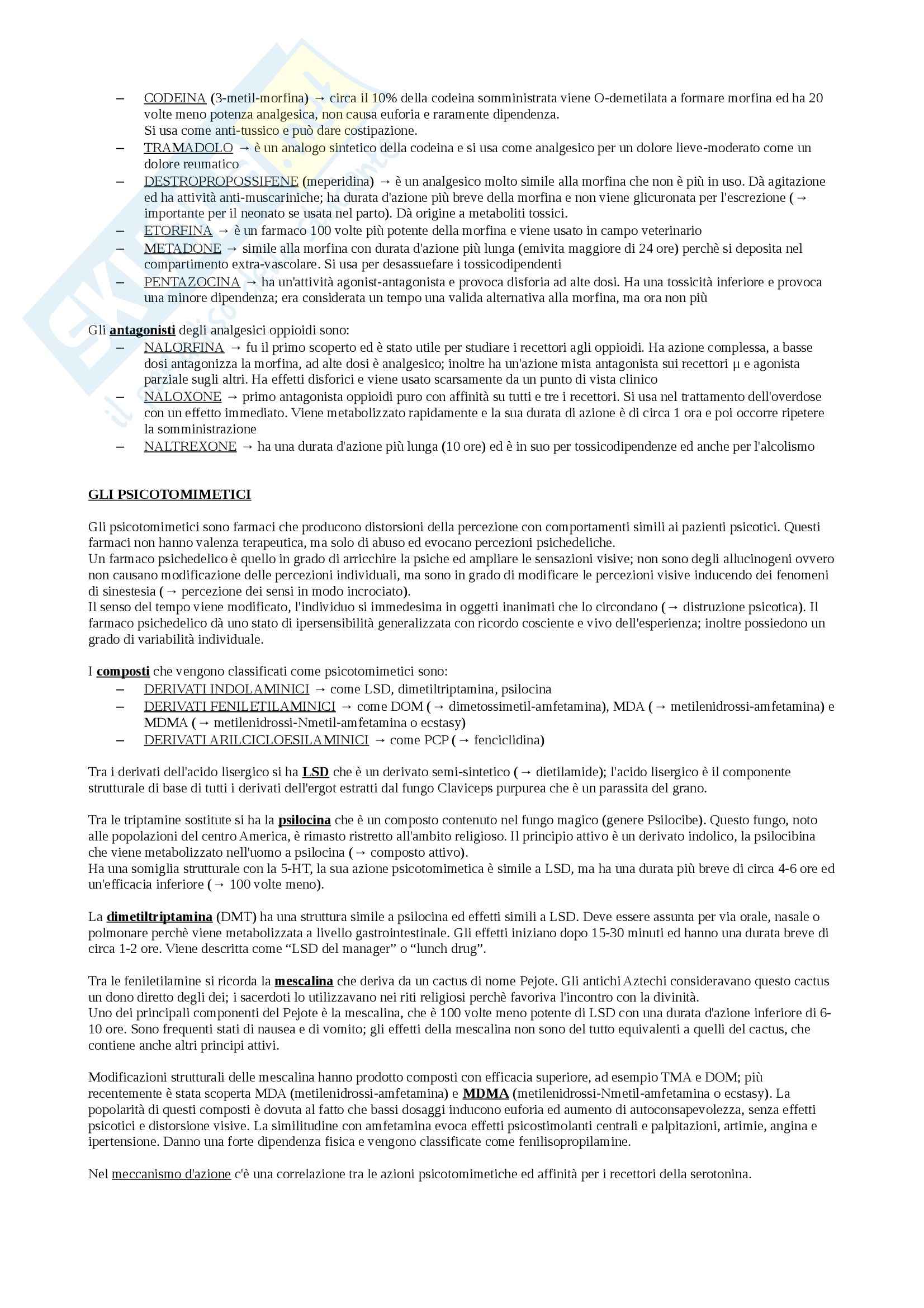 Farmacologia e farmacognosia - Appunti Pag. 76