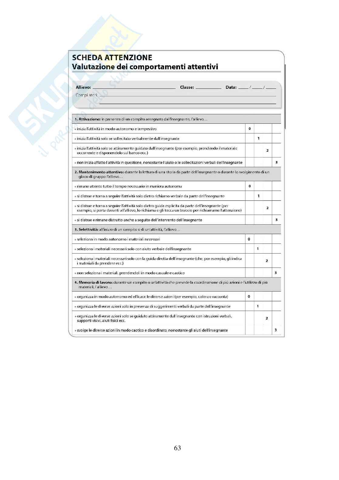 Il bambino con deficit di attenzione e iperattività a scuola. Valutazione, strumenti e strategie educative Pag. 66