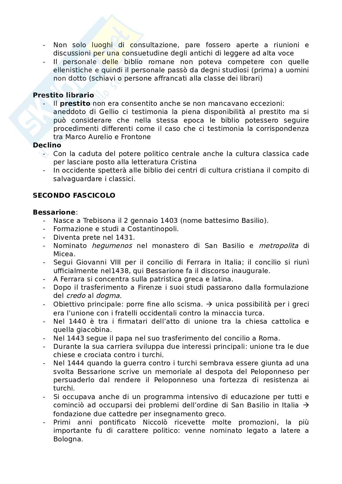 Appunti di Filologia della letteratura italiana sulle biblioteche Pag. 21