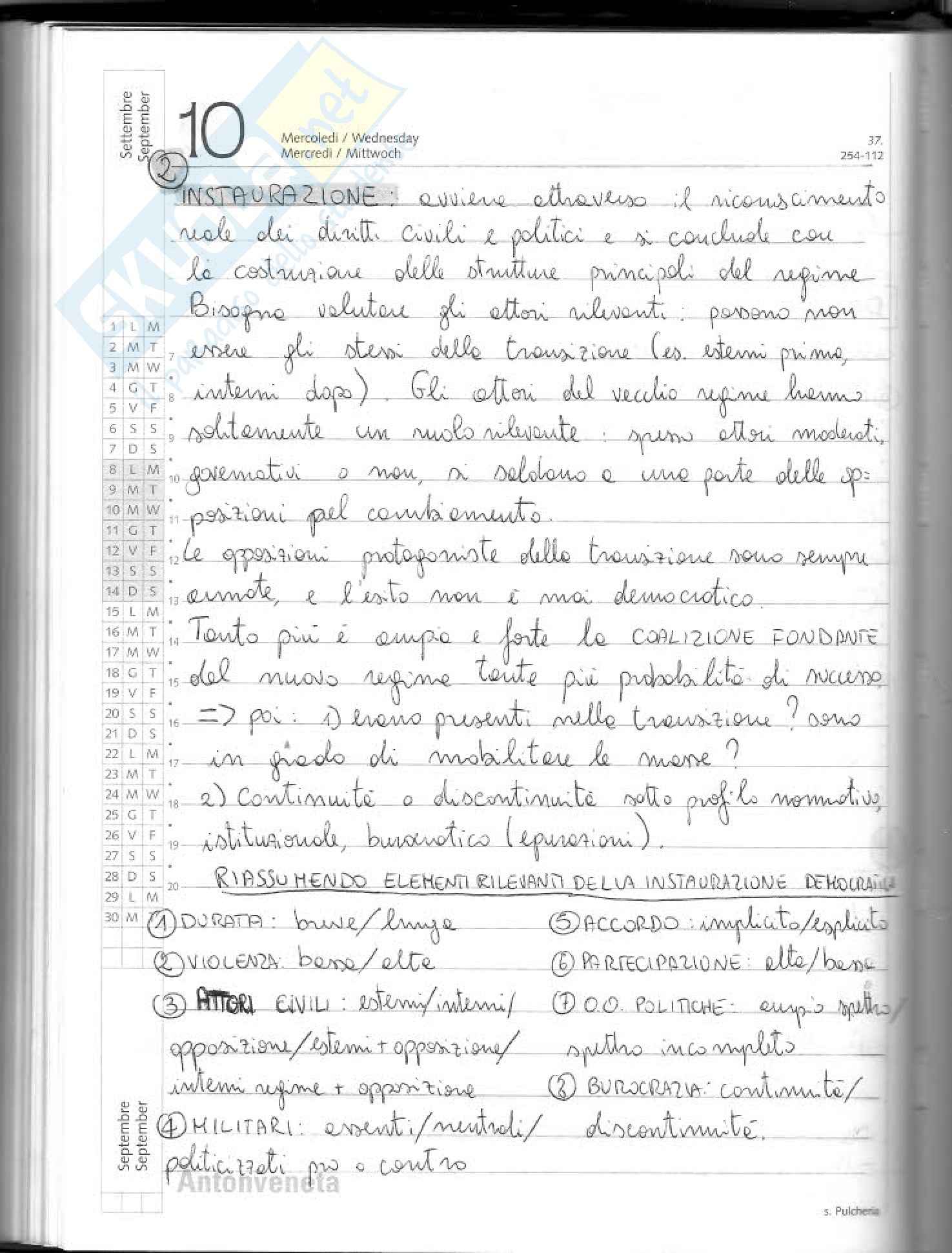 Democrazia e democratizzazioni -  dall'autoritarismo alla democrazia Pag. 2