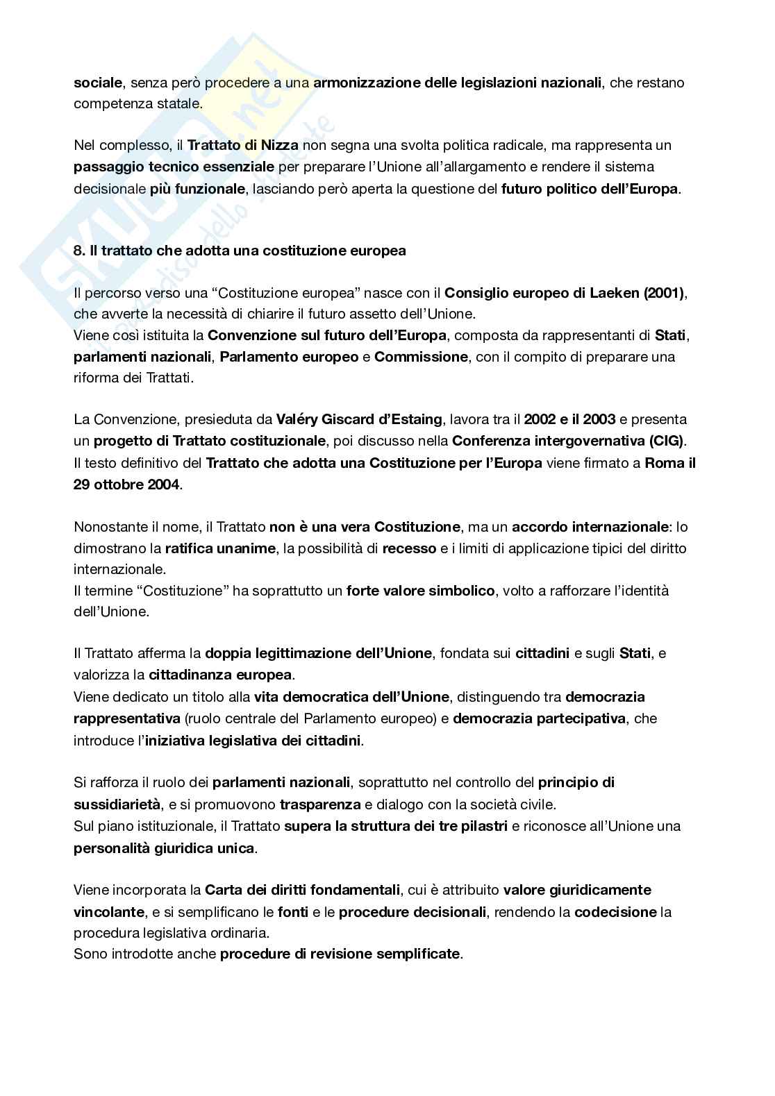 Appunti da non frequentante di Diritto dell'Unione Europea Pag. 6