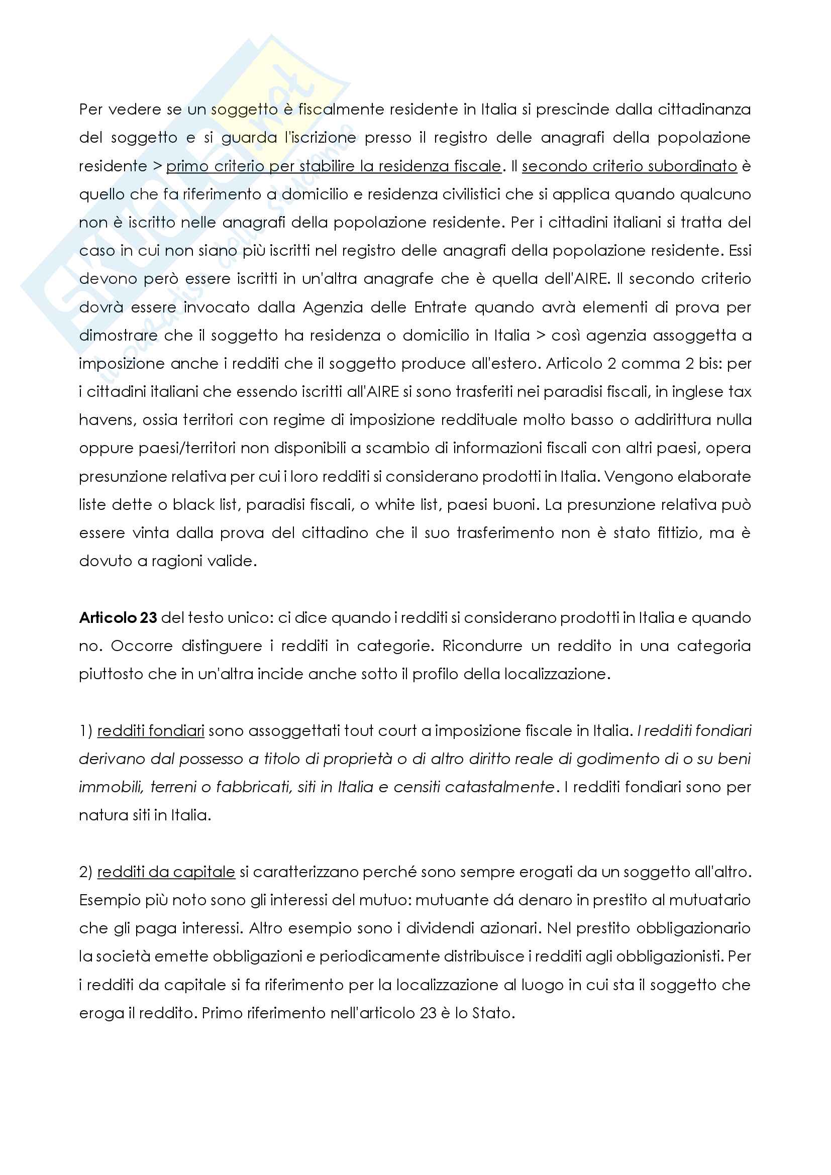 Diritto tributario parte speciale, IRPEF Pag. 6