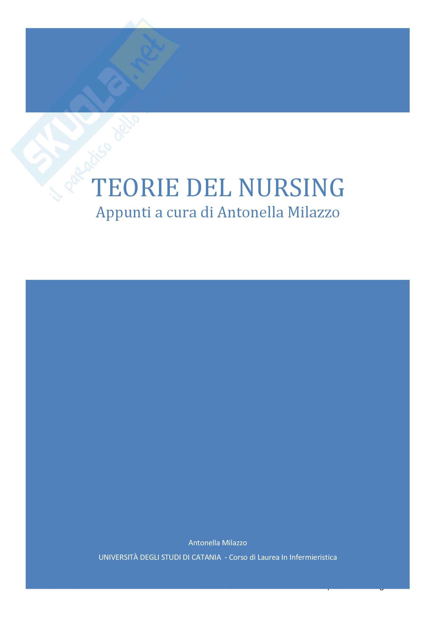 Teorie del Nursing Pag. 1