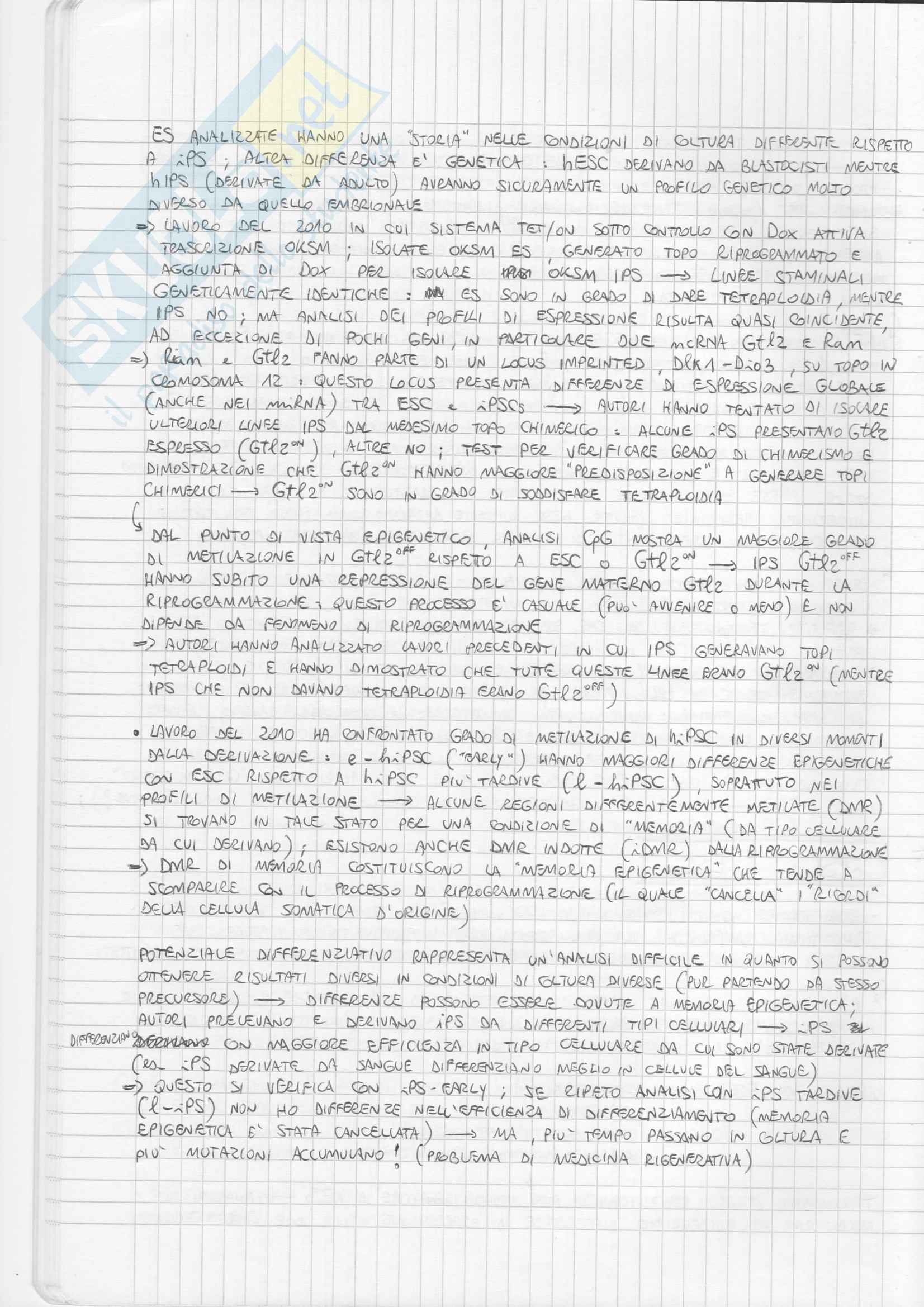 Biologia molecolare delle cellule staminali - Appunti Pag. 26