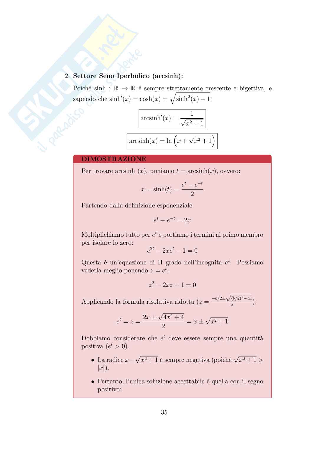 Appunti di Analisi matematica II  Pag. 36