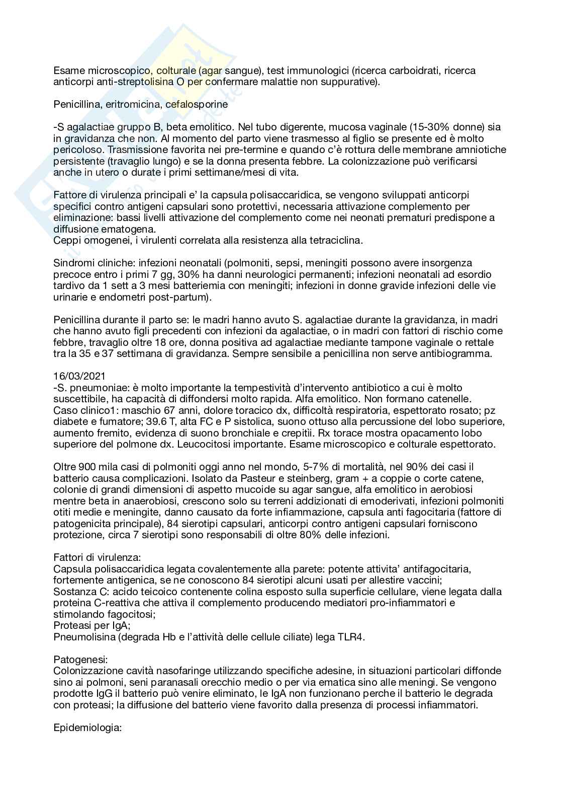 Appunti Batteriologia e micologia Pag. 16