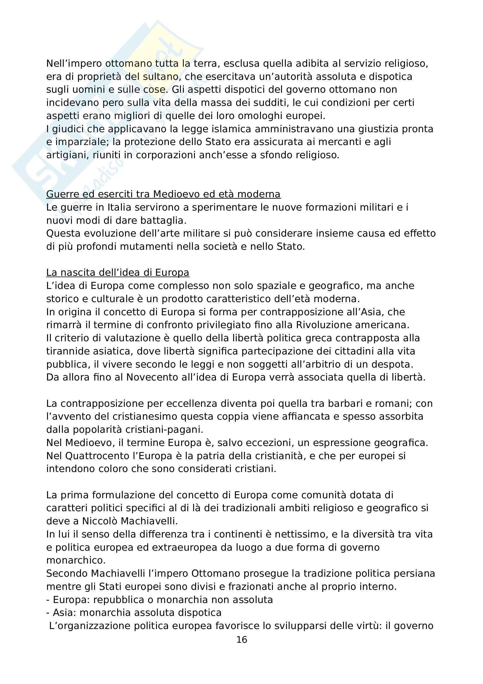 Riassunto esame Storia dello Stato Moderno, prof. Motta, libro consigliato Storia dello Stato Moderno, Capra Pag. 16