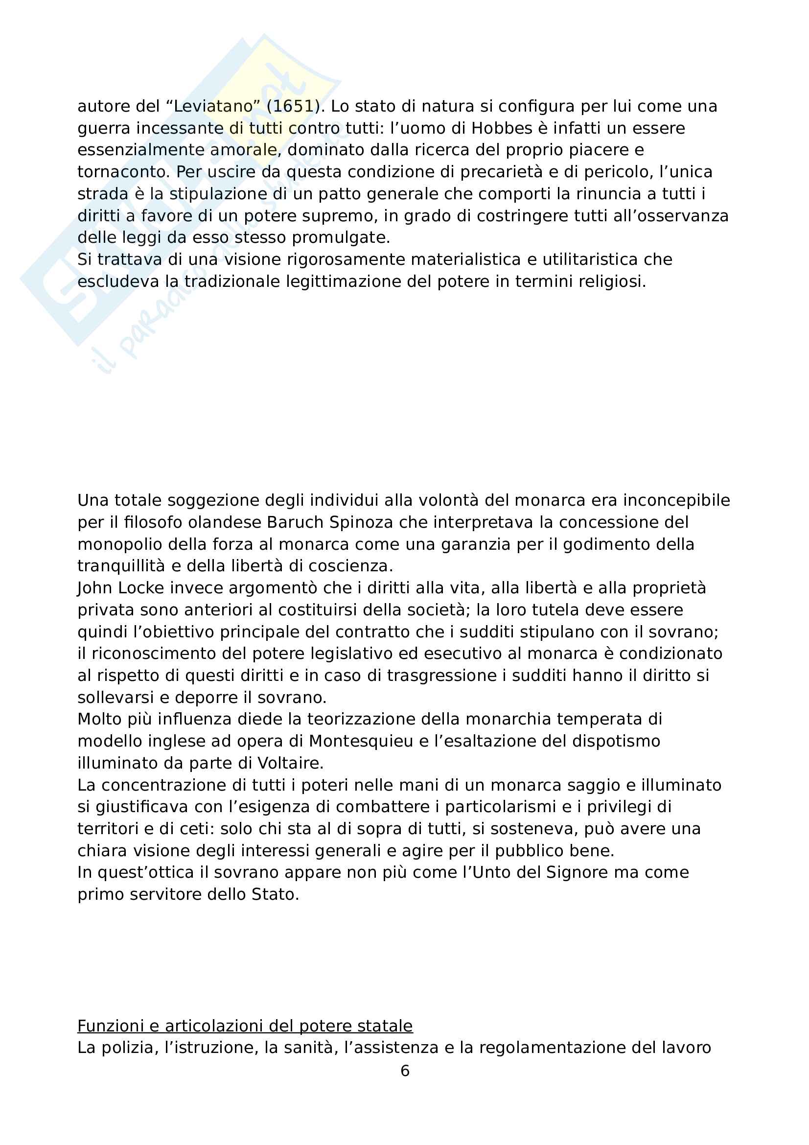 Riassunto esame Storia dello Stato Moderno, prof. Motta, libro consigliato Storia dello Stato Moderno, Capra Pag. 6