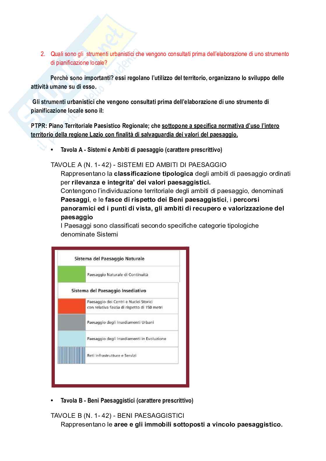 Domande d'esame Tecnica urbanistica Pag. 2