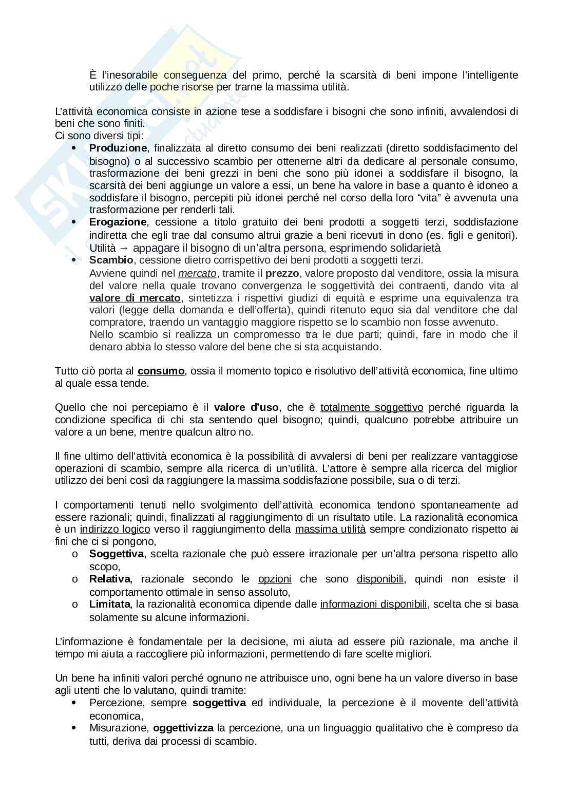 Appunti Economia e contabilità d'impresa Pag. 2