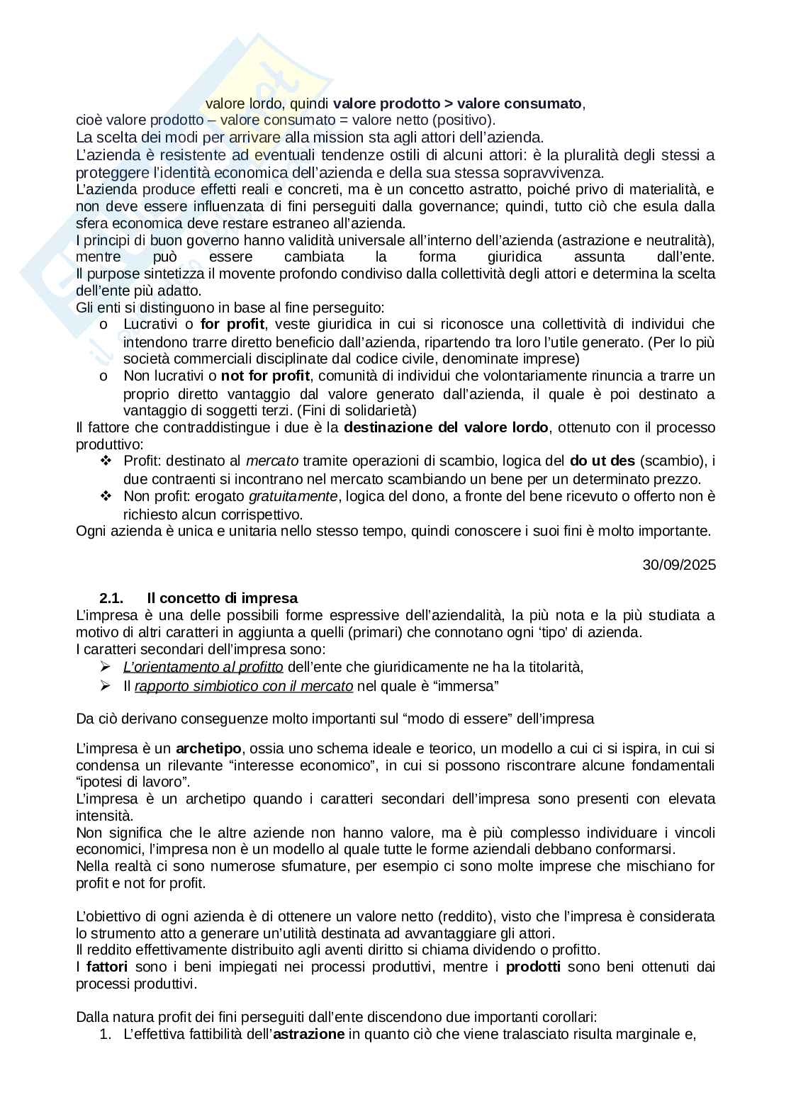 Appunti Economia e contabilità d'impresa Pag. 6