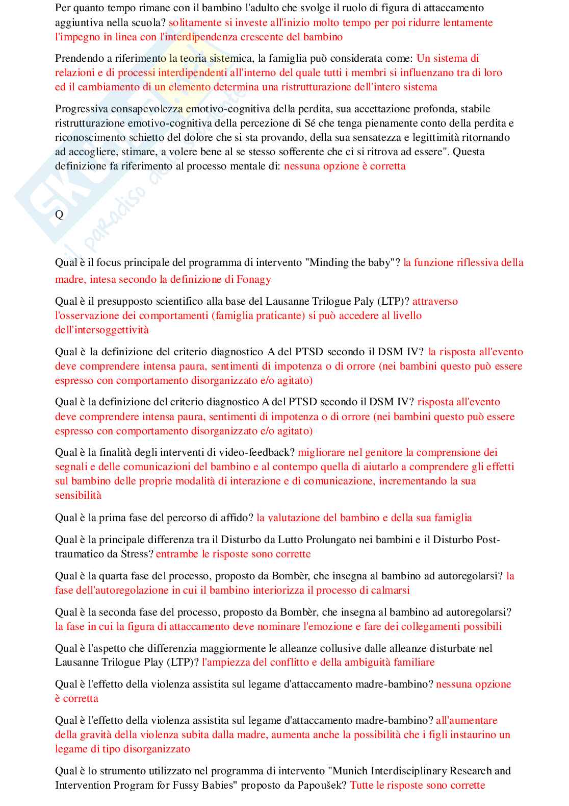 Paniere in ordine alfabetico Psicologia dello sviluppo e delle relazioni interpersonali  Pag. 16