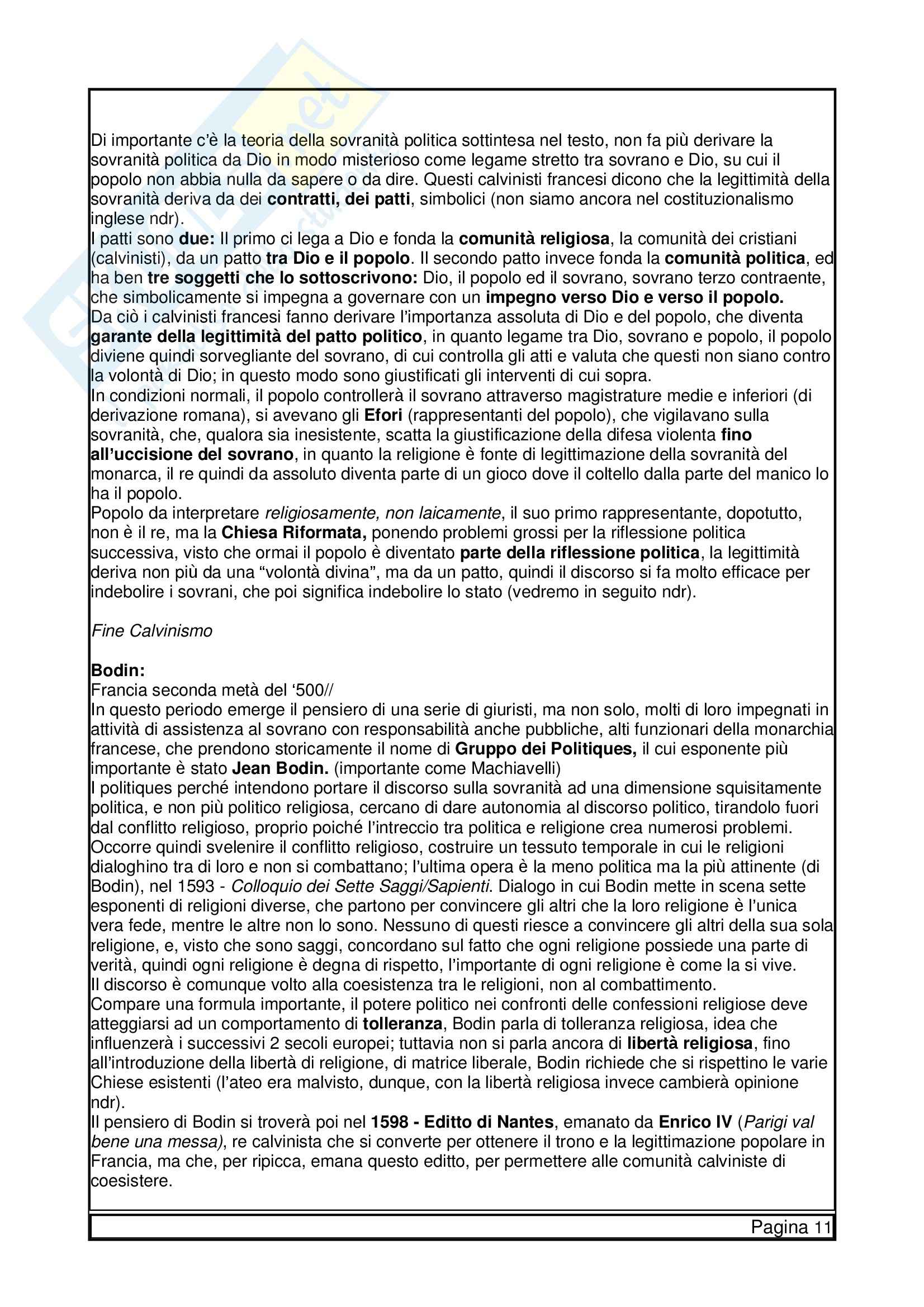 Lezioni, Storia delle Dottrine politiche Pag. 11