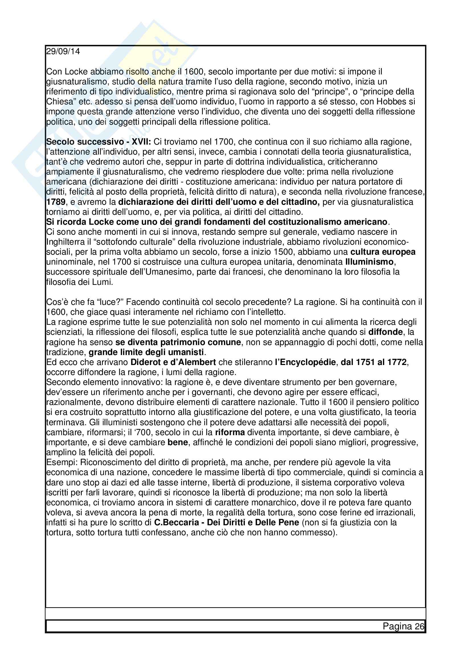 Lezioni, Storia delle Dottrine politiche Pag. 26