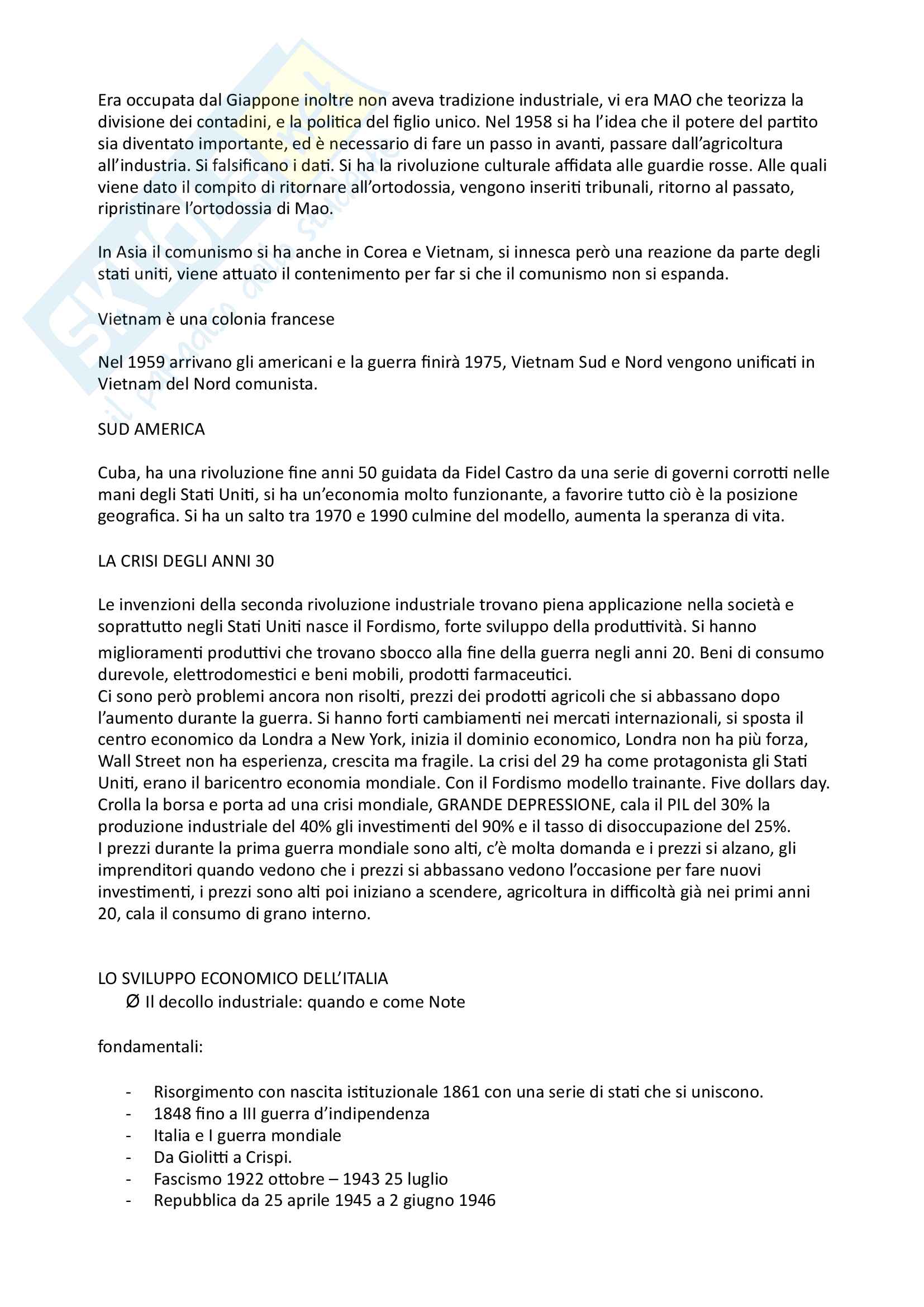 Storia Economica Locatelli Modulo B (Secondo Parziale) Pag. 6