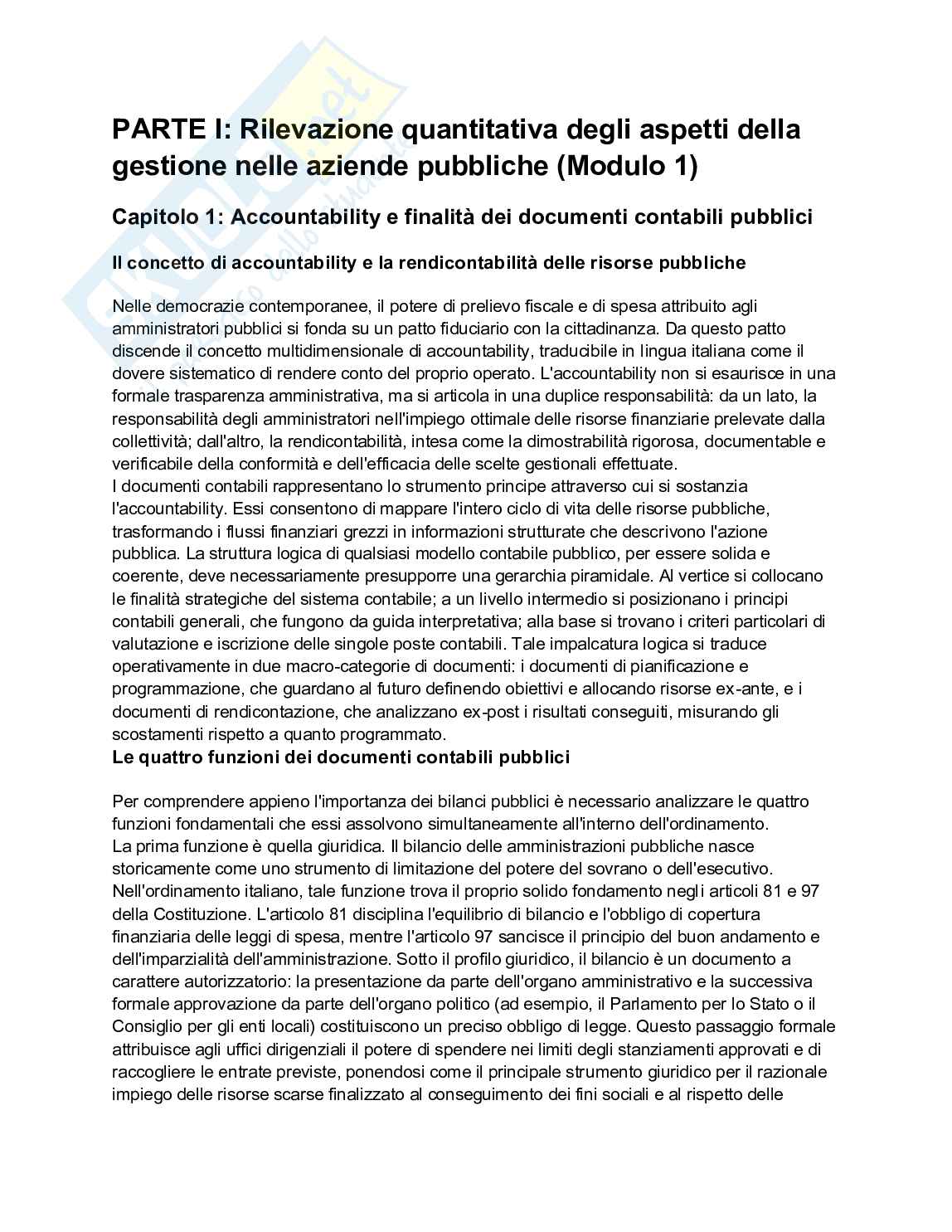Bilancio delle aziende pubbliche  Pag. 1