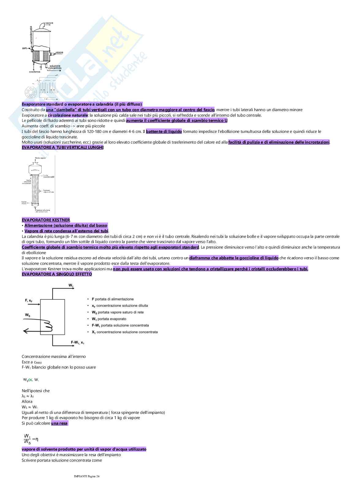 Teoria di Impianti chimici  Pag. 26