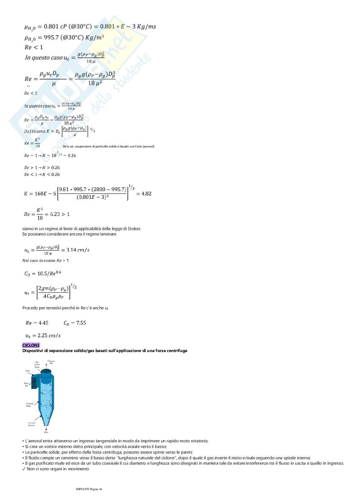 Teoria di Impianti chimici  Pag. 46