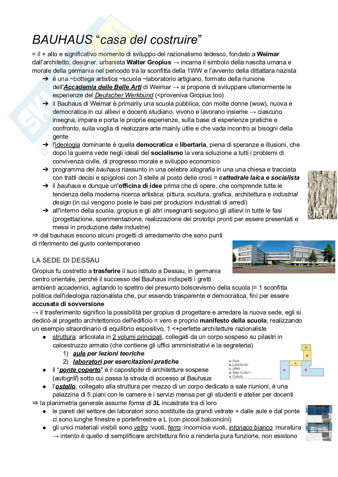 Appunti sul Bauhaus Pag. 1