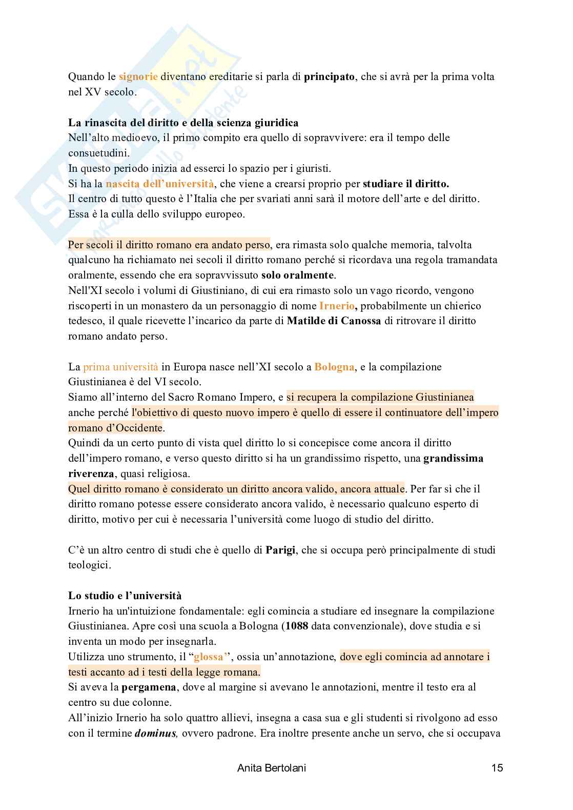 Appunti Storia del diritto medievale e moderno Pag. 16