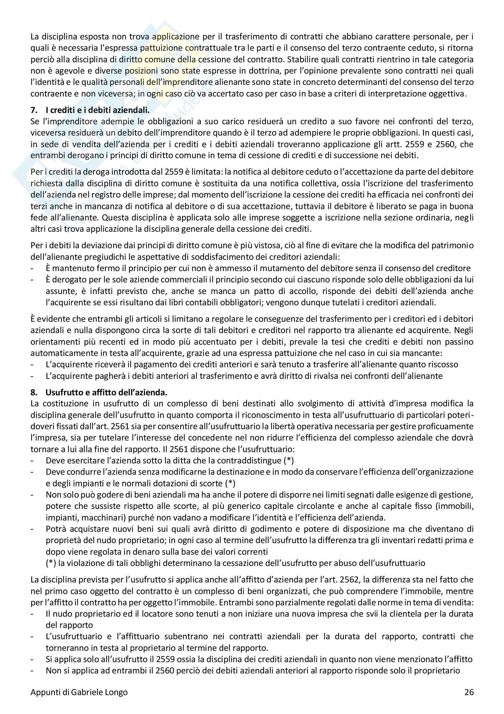 Diritto dell'impresa Pag. 26