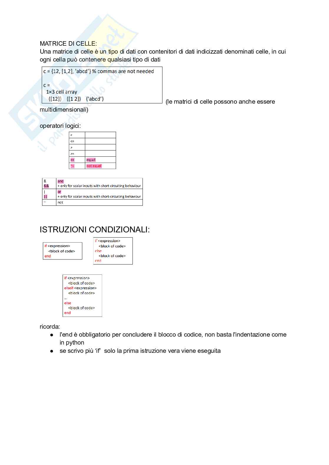 Sezione di matlab Pag. 6