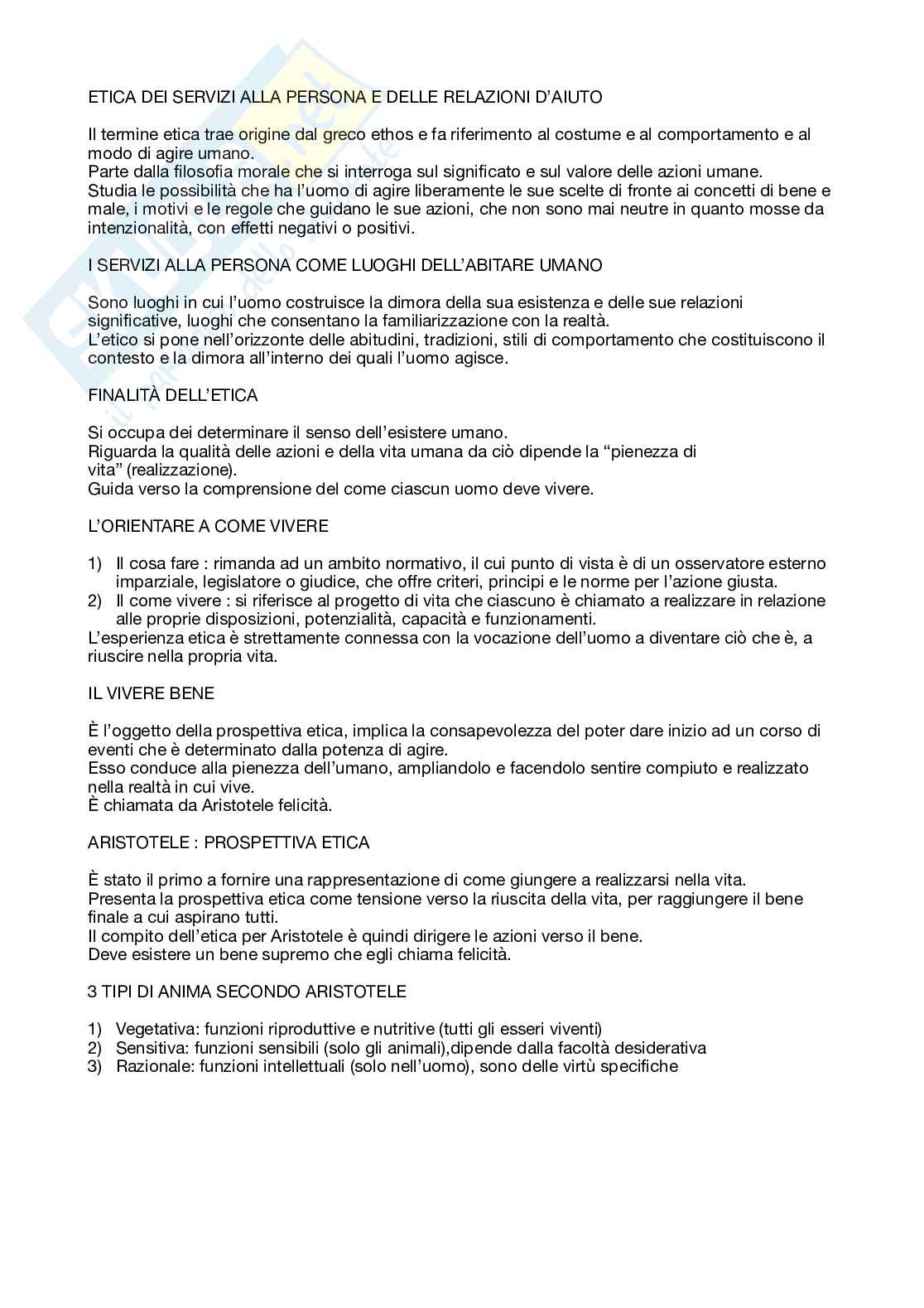 Riassunti di etica Pag. 1